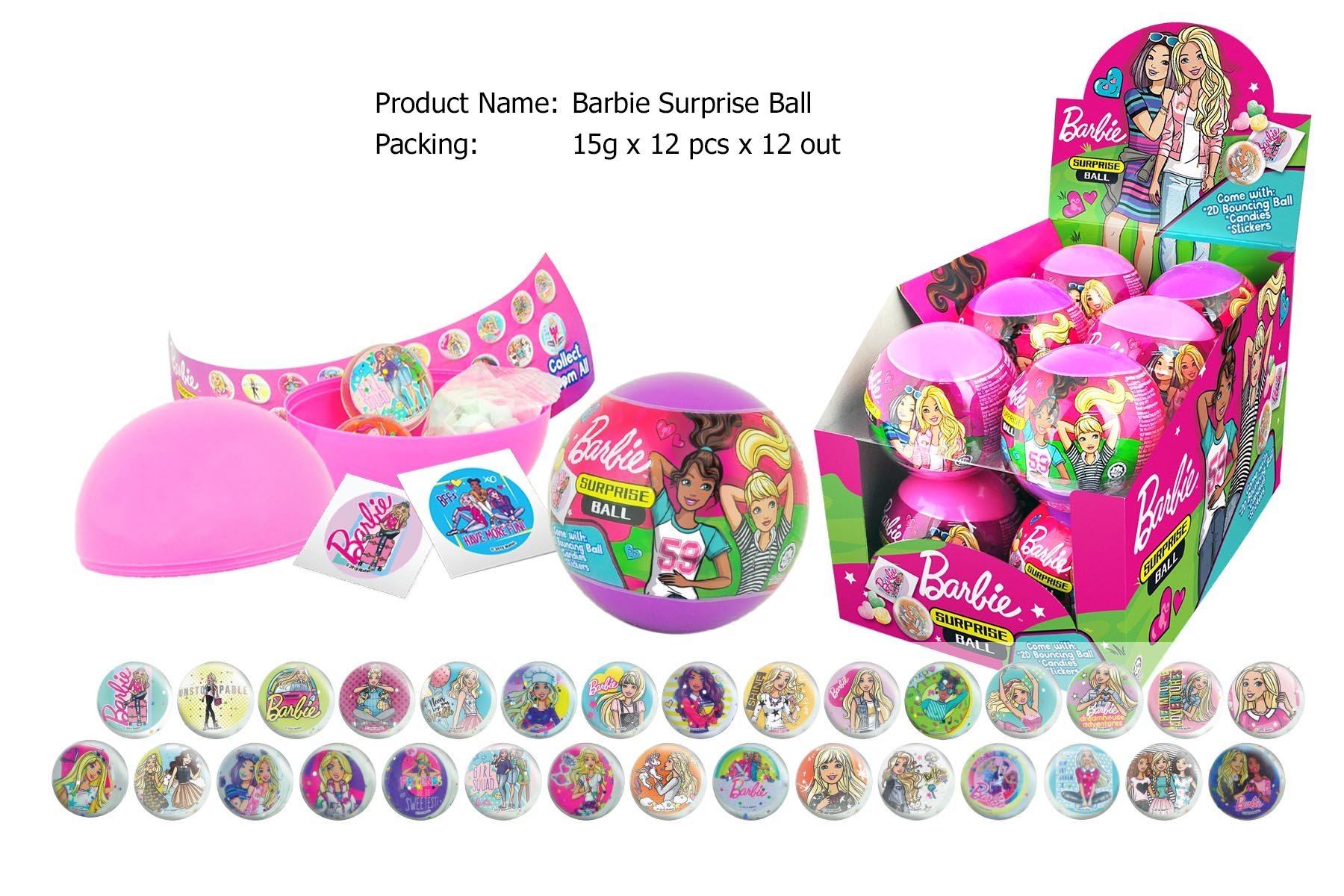 Kẹo hình trứng Barbie – Barbie Surprise ball